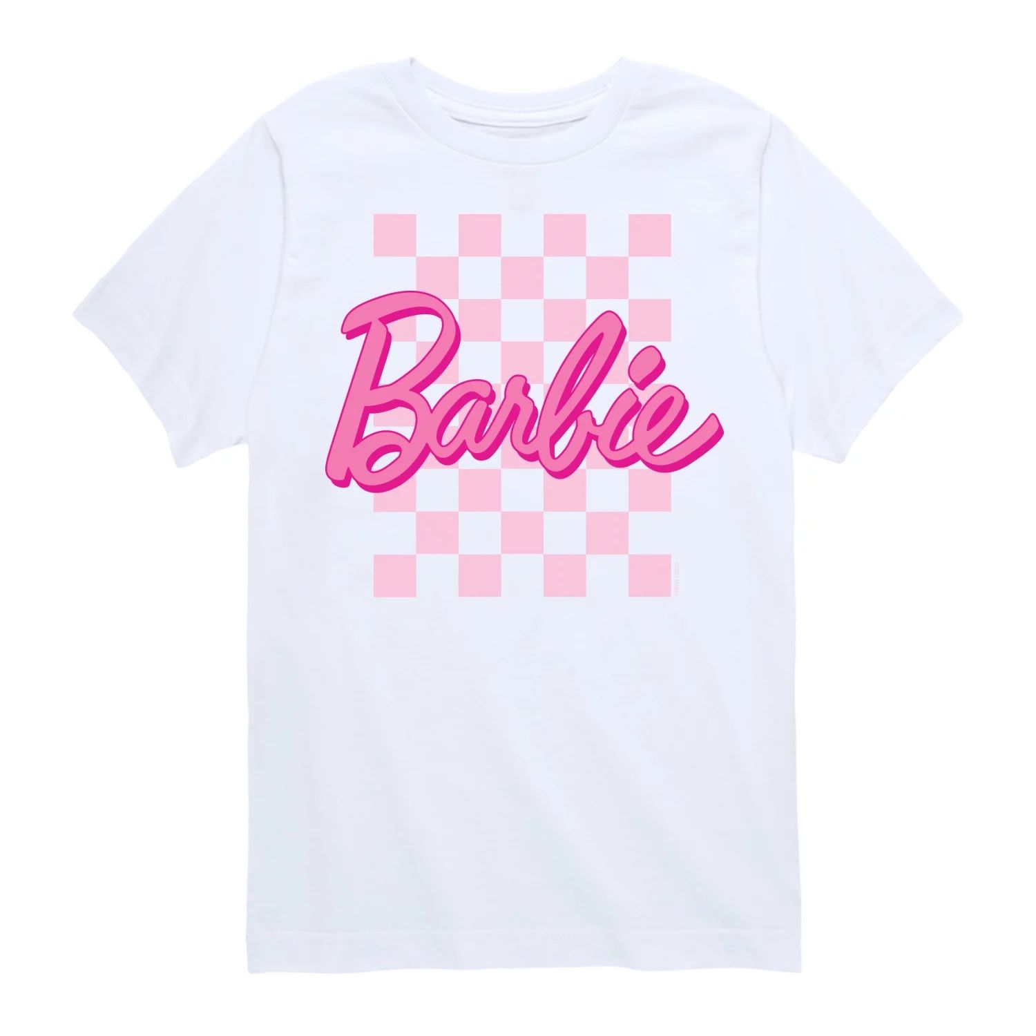 Barbie - Checkered Logo  - Toddler & Youth Short Sleeve Graphic T-Shirt | Walmart (US)