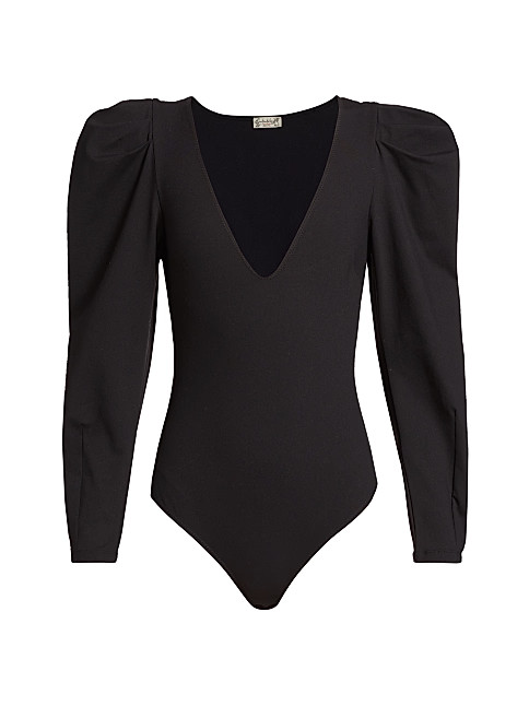 Va Va Voop Puff-Sleeve Bodysuit | Saks Fifth Avenue