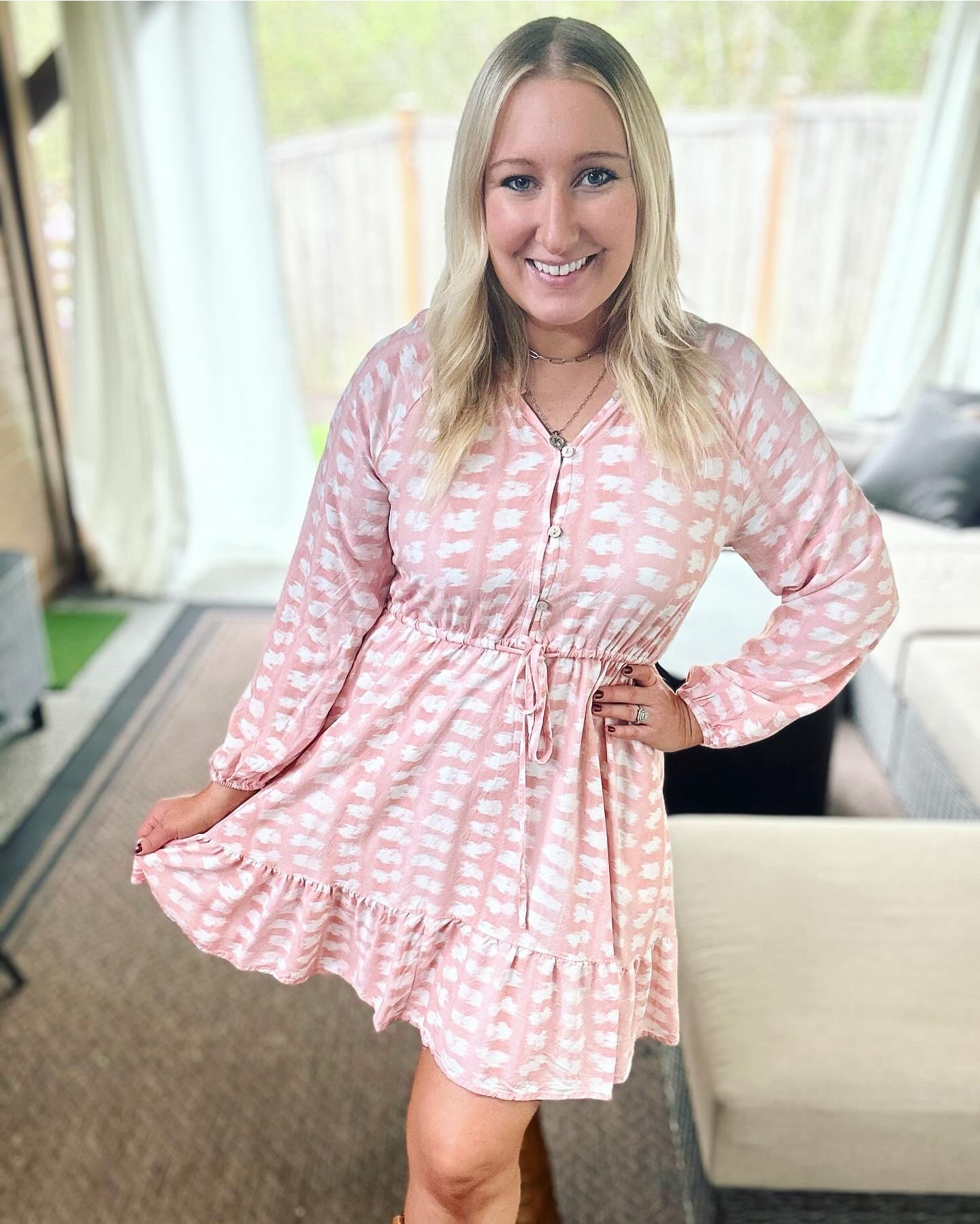 This dress from Walmart is THE BEST! I absolutely love the style and the fabric is so comfortable! It is  on sale and selling out quick so snag one if you can! 🚨

#LTKstyletip #LTKsalealert #LTKSeasonal
