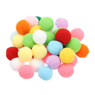 Unique Bargains Creative DIY Craft Decorations Home Art Supplies Pom Poms 1.2" 80 Pcs | Target