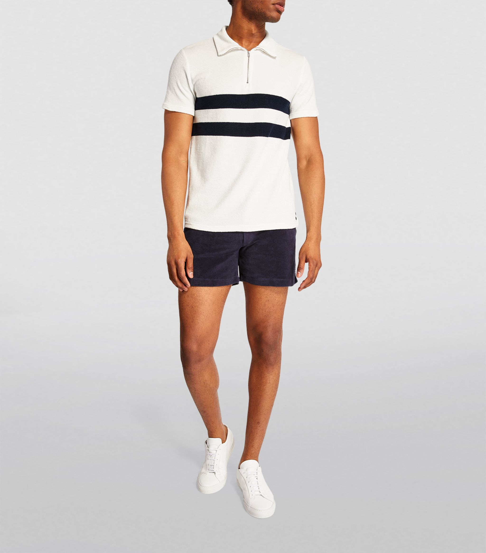 Ron DorffZip-Front Polo Shirt£130Colouroff whiteSizeSMLXLSize GuideQuantity123Add to bagWishlist | Harrods