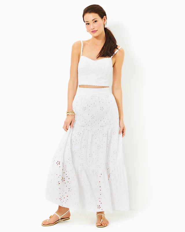 Winslow Eyelet Maxi Skirt | Lilly Pulitzer | Lilly Pulitzer