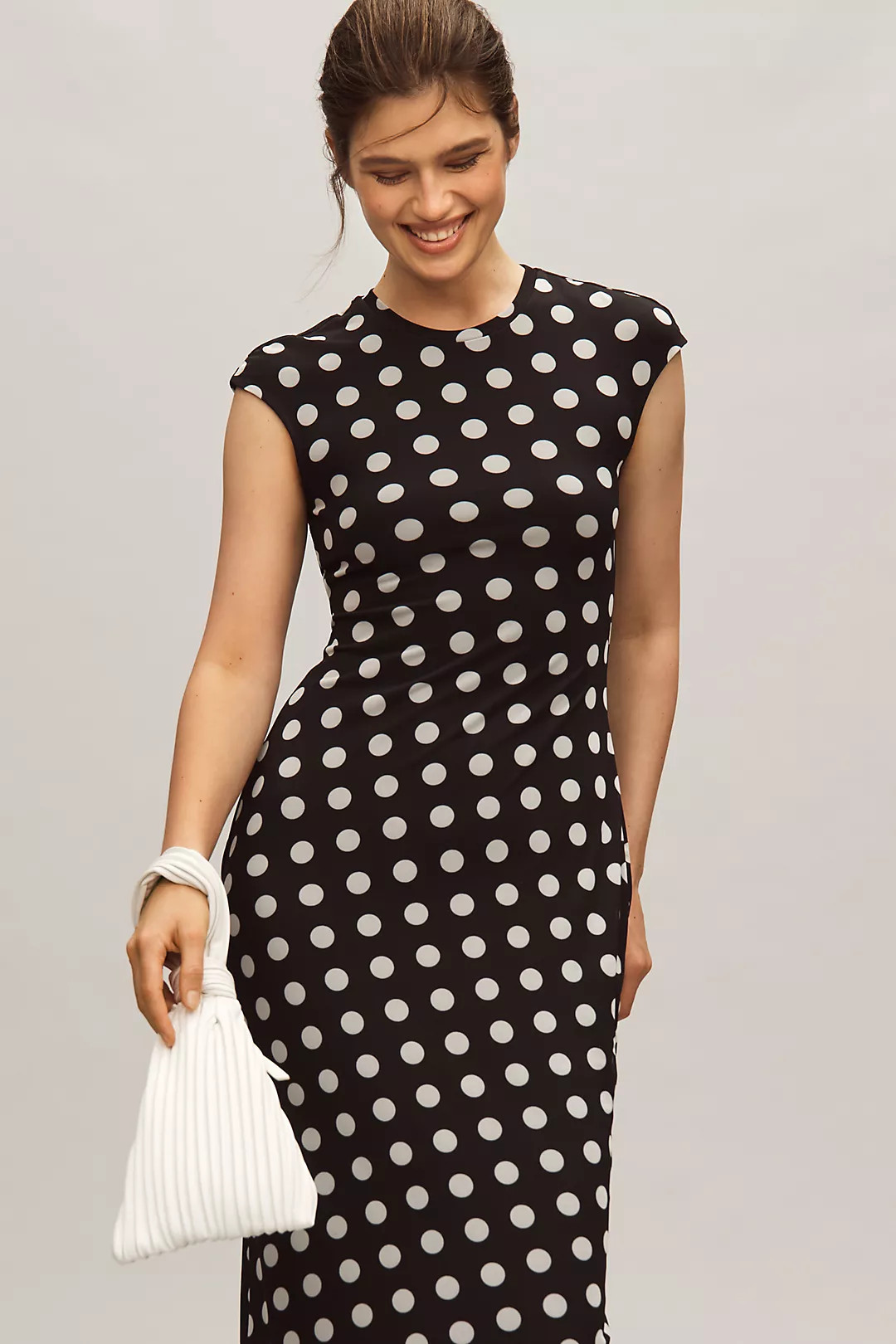 AFRM Short-Sleeve Slim Mesh Maxi Dress | Anthropologie (US)