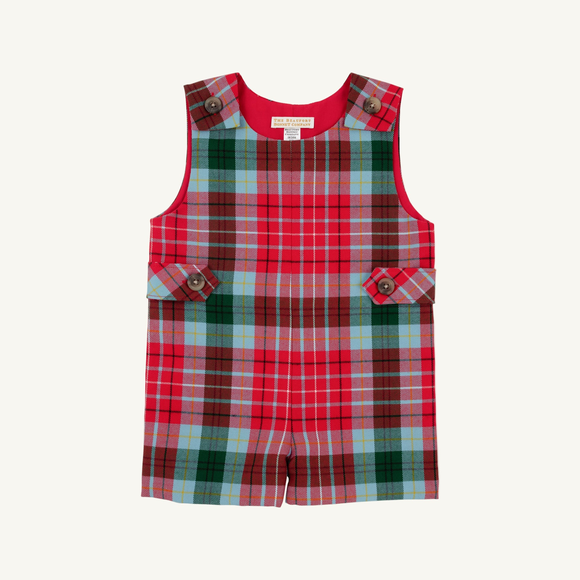 Jack Keene Jon Jon - Wilson Pier Plaid with Richmond Red | The Beaufort Bonnet Company