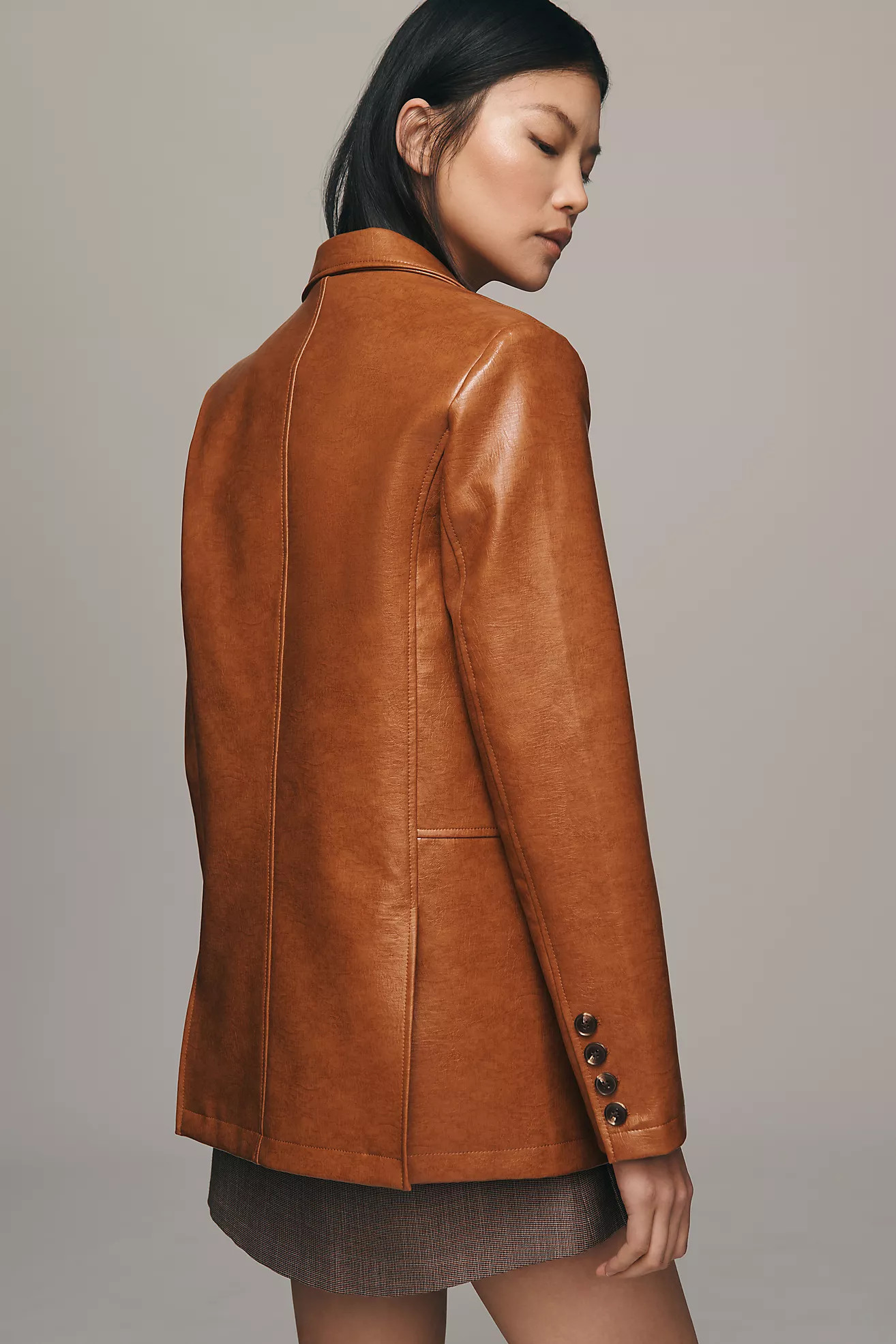 Maeve Faux Leather Jacket | Anthropologie (US)