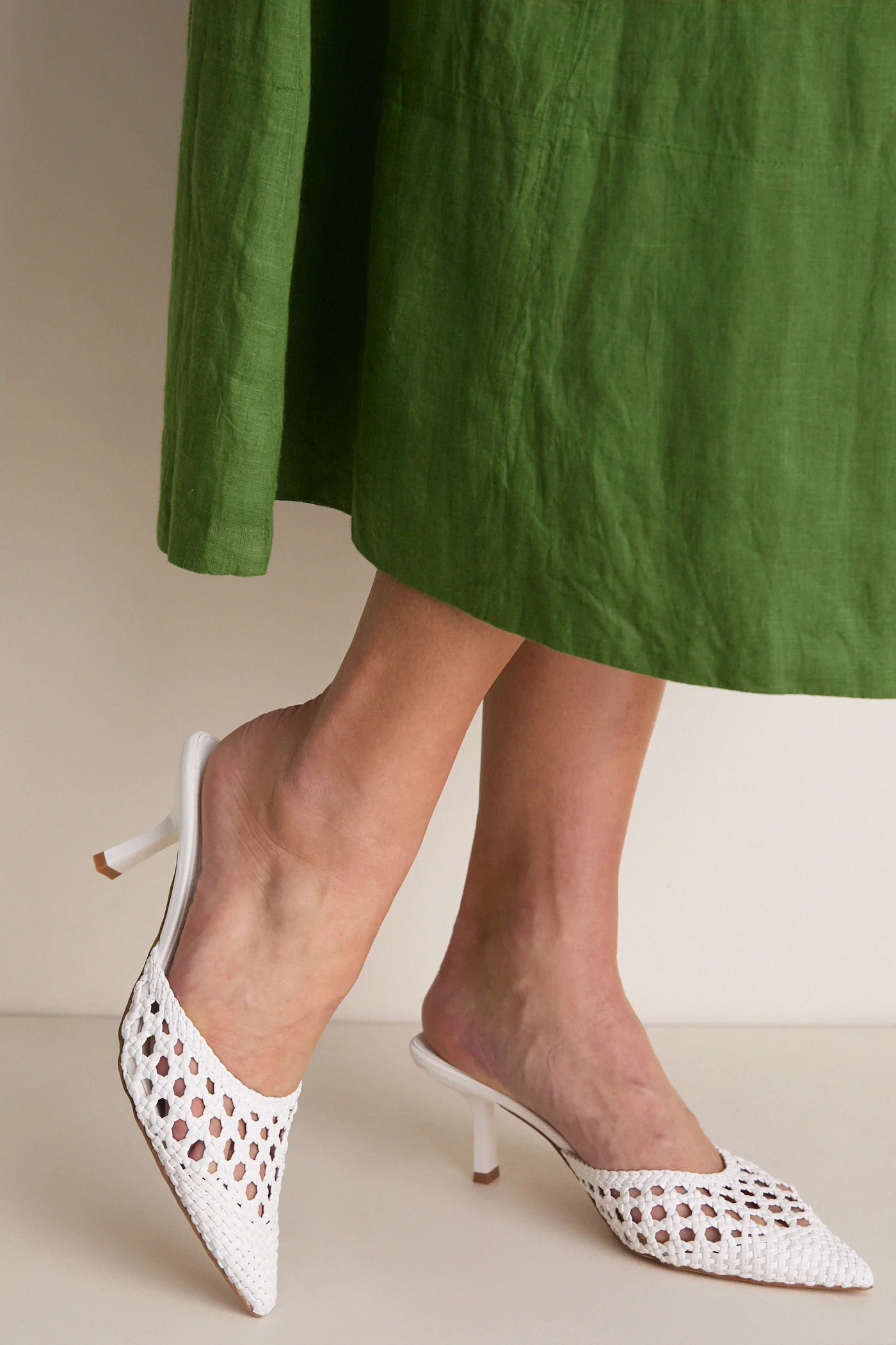 White Tia Heels | Tuckernuck (US)