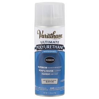 Varathane 11.25 oz. Clear Satin Water-Based Interior Polyurethane Spray Paint-200281 - The Home D... | The Home Depot