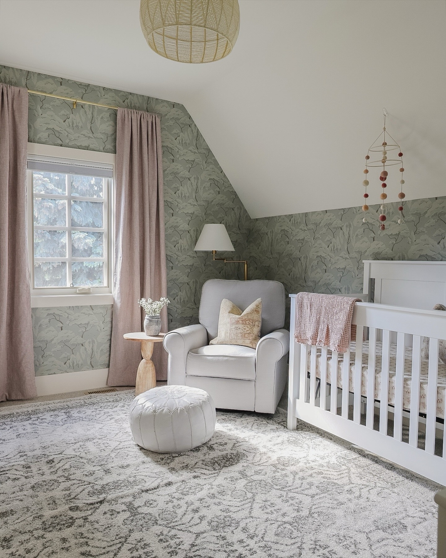 Baby girl nursery … changing into a big girl bedroom so soon! Green wallpaper, nursery, girl bedroom, girl nursery, nursery design 

#LTKcanada #LTKbaby #LTKfamily