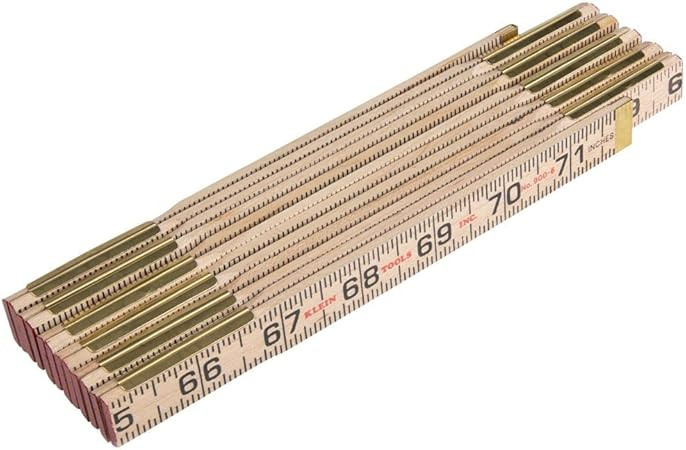 Klein Tools 900-6 Wood Folding Rule, Inside Reading | Amazon (US)