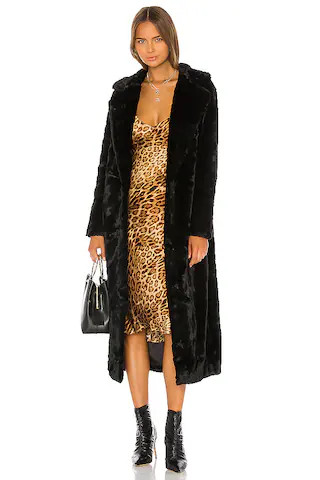 Unreal Fur The Black Bird Coat in Black from Revolve.com | Revolve Clothing (Global)