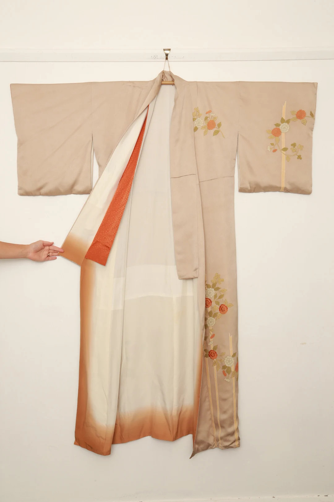 Japanese Silk Kimono Traditional Floral Houmongi - Etsy UK | Etsy (US)