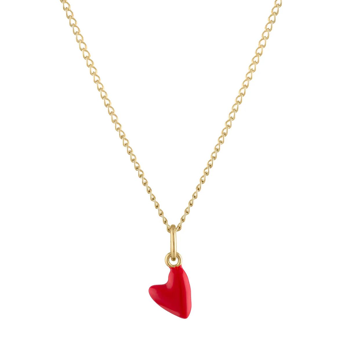 Itty Bitty Red Heart Charm Necklace | Maison Miru