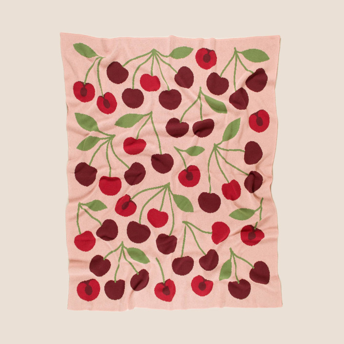 Cherry Throw Blanket | Minted
