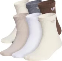 adidas Originals Unisex Trefoil 2.0 Quarter Socks - 6 Pack | DICK'S Sporting Goods