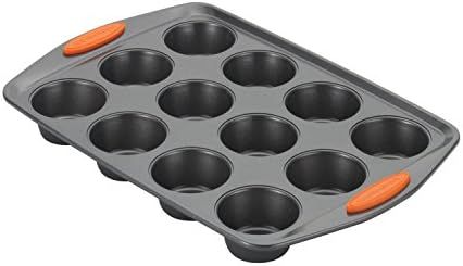 Rachael Ray 54075 Yum -o Nonstick Bakeware 12-Cup Muffin Tin With Grips / Nonstick 12-Cup Cupcake... | Amazon (US)