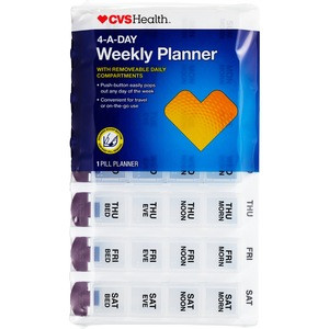 CVS Health 4-A-Day Weekly Pill Planner | CVS