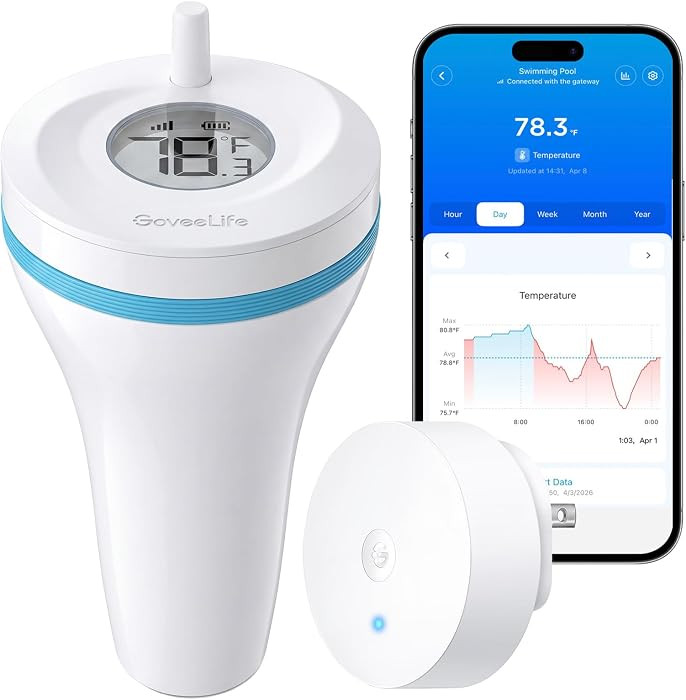 GoveeLife Smart Wireless Pool Thermometer P2, with App Easy Read | Amazon (US)