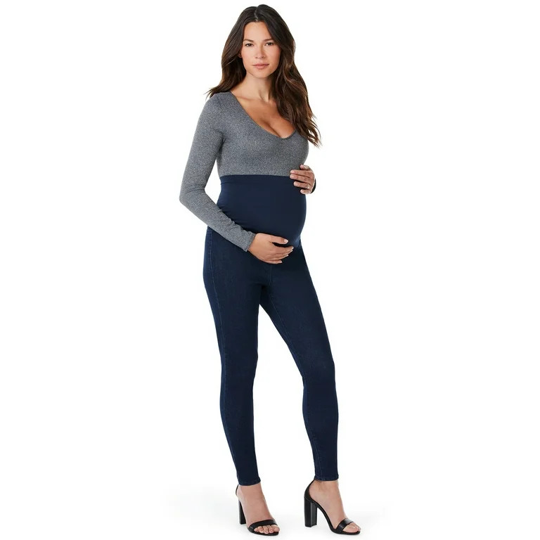 Sofia Jeans by Sofia Vergara Rosa Curvy Maternity Jeggings with Full Belly Band - Walmart.com | Walmart (US)