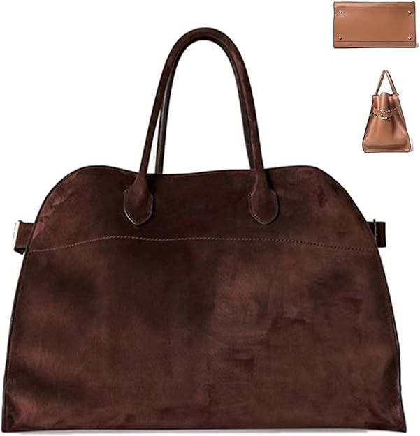 2025 Trendy Vegan Leather Tote Bag for Women, Large Capacity Work Purse -Retro Top Handle, Luxe V... | Amazon (US)