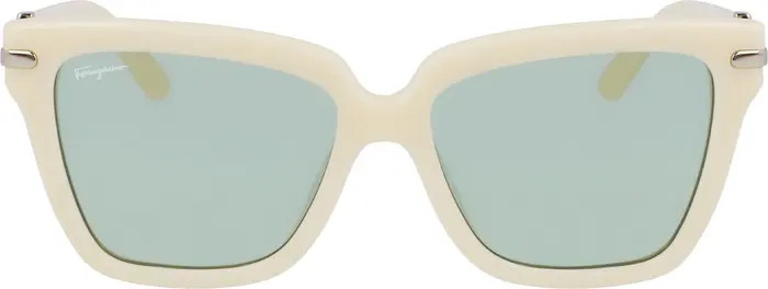 FERRAGAMO 57mm Polarized Rectangular Sunglasses | Nordstromrack | Nordstrom Rack