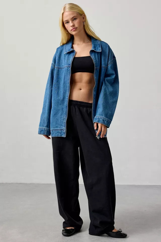 iets frans. iets frans… Harri Wide Leg Jogger Pant in Grey, Women's at Urban Outfitters | Urban Outfitters (US and RoW)