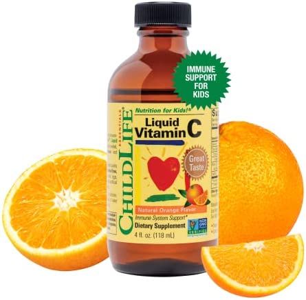 CHILDLIFE ESSENTIALS Liquid Vitamin C - Immune Support, Vitamin C Liquid, All-Natural, Gluten-Fre... | Amazon (US)