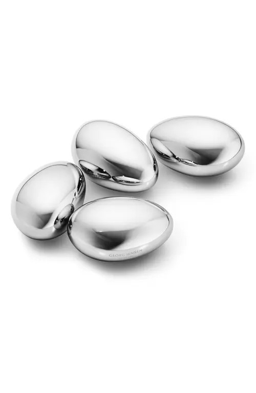 Georg Jensen 4-Pack Sky Reusable Ice Cubes in Silver at Nordstrom | Nordstrom