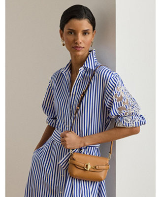 Mini Leather Blaike Crossbody Bag | Macy's