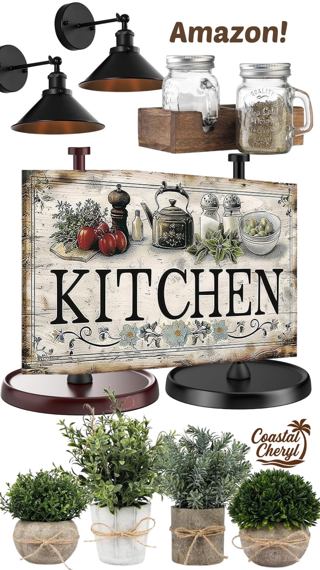 Rustic kitchen decor! #amazon #amazonhome #kitchendecor

#LTKHome #LTKFindsUnder50 #LTKFindsUnder100