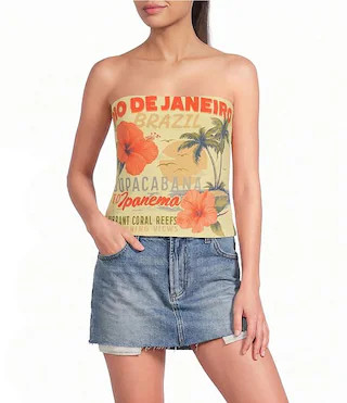 Rio De Janeiro Strapless Tube Top | Dillard's