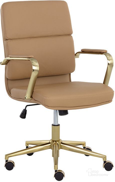 Kleo Office Chair In Tan | 1StopBedrooms | 1stopbedrooms