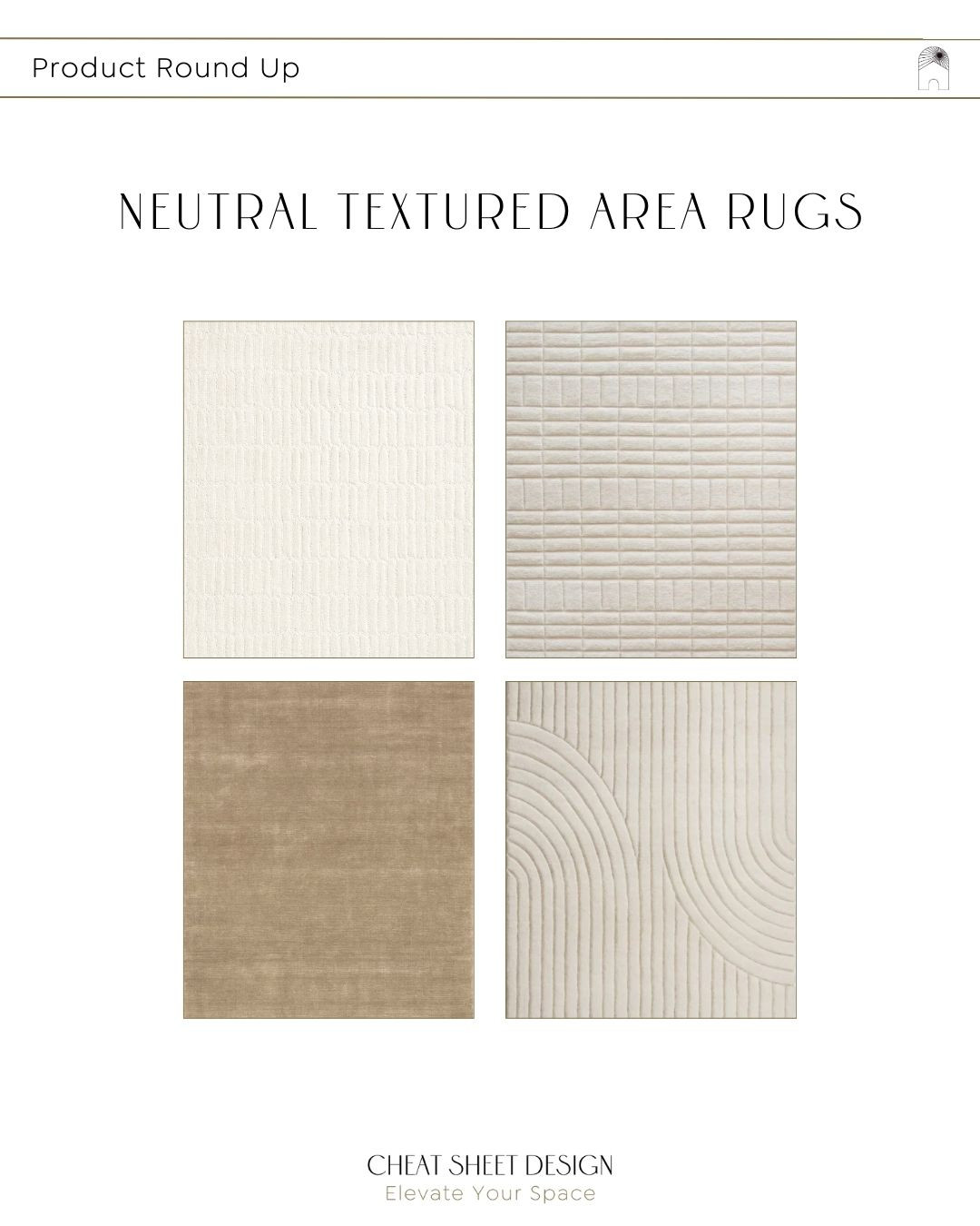 Neutral textured area rugs. The perfect subtle detail for a minimalist look.  

 #LTKHome #LTKStyleTip