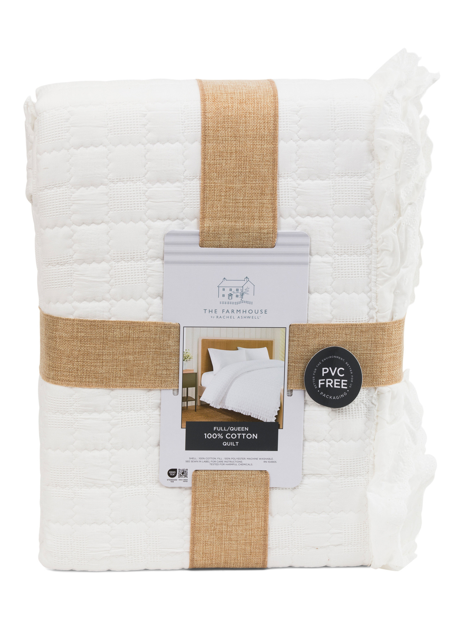Eyelet Ruffle Quilt | TJ Maxx