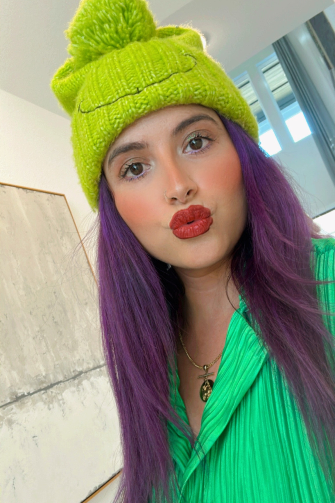 Grinch beanie 

#LTKHoliday #LTKGiftGuide #LTKSeasonal