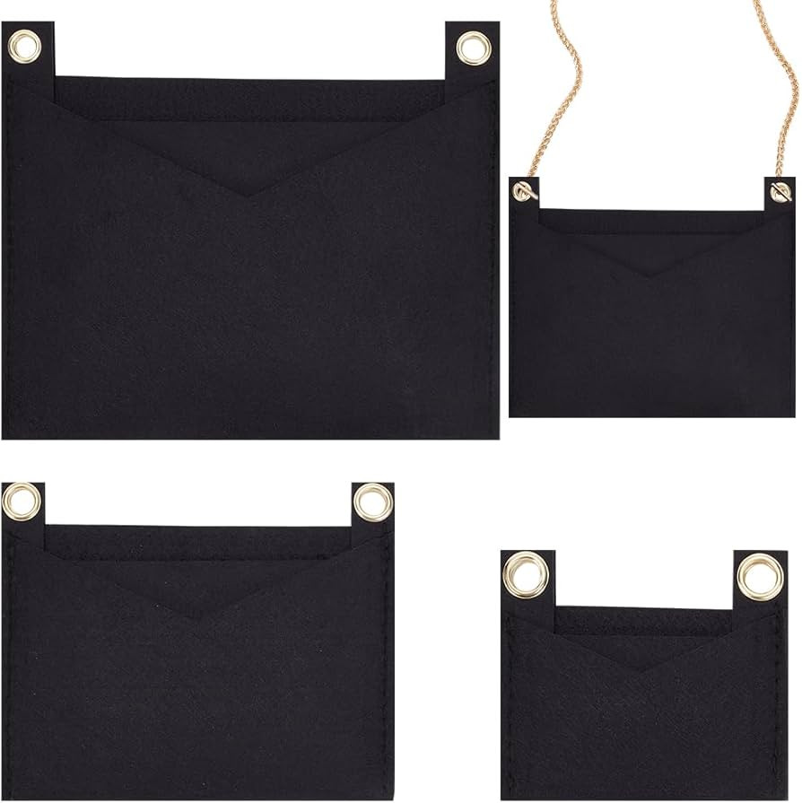 WADORN 3 Styles Felt Purse Insert Organizer, Envelope Bag Organizer Insert Mini Handbag Shaper Re... | Amazon (US)