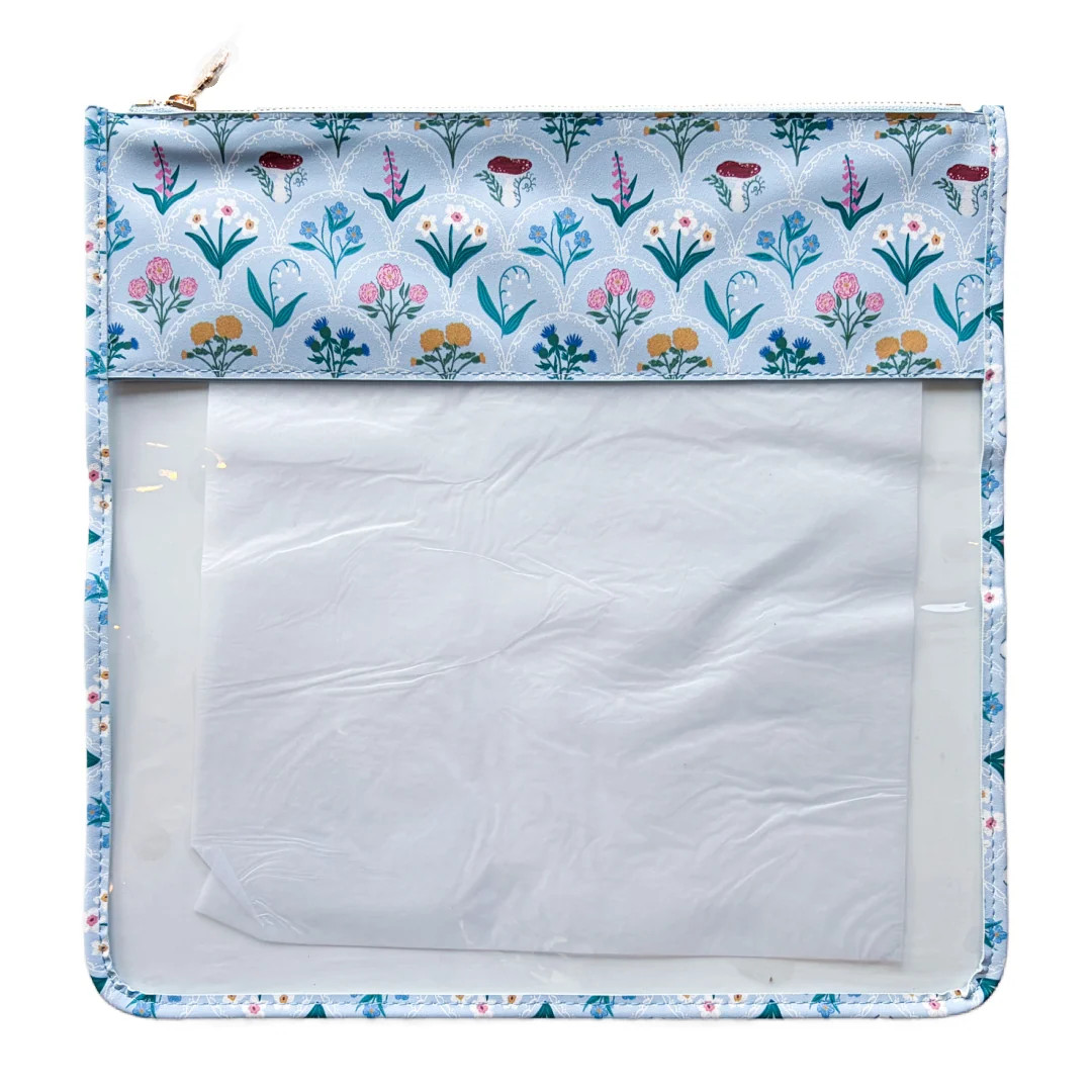 XL Scallops and Florals Project Bag | Penny Linn Designs