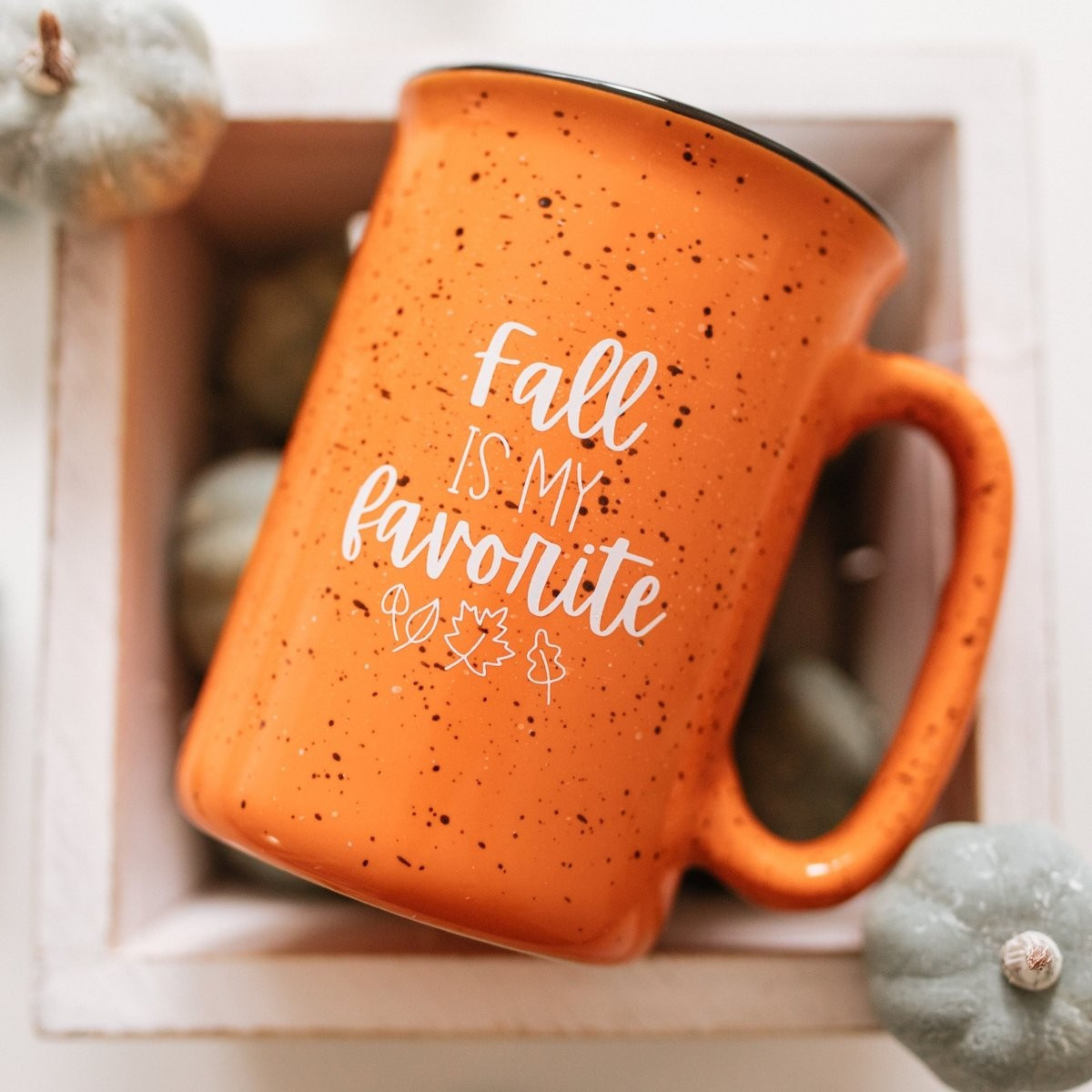 Fall is My Favorite - Tall Orange Campfire Mug | Sweet Mint Handmade Goods