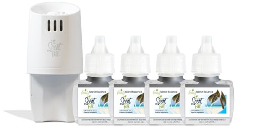 Scent Fill Island Essence Plug in Air Freshener Starter Kit, 4 Refills + Diffuser | Amazon (US)