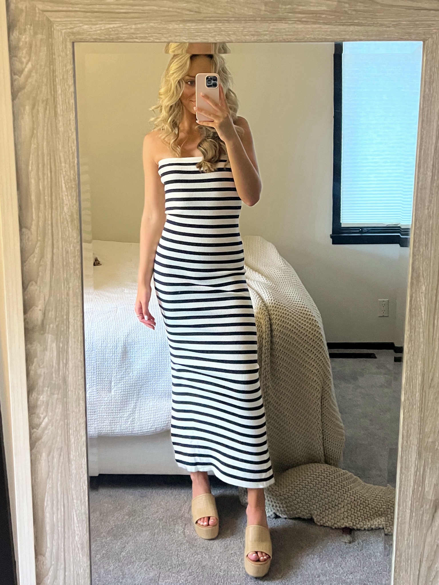 knitted bodycon midi dress Metallic Knit Bodycon Midi Dress | Sculpting Shapewear main image 0