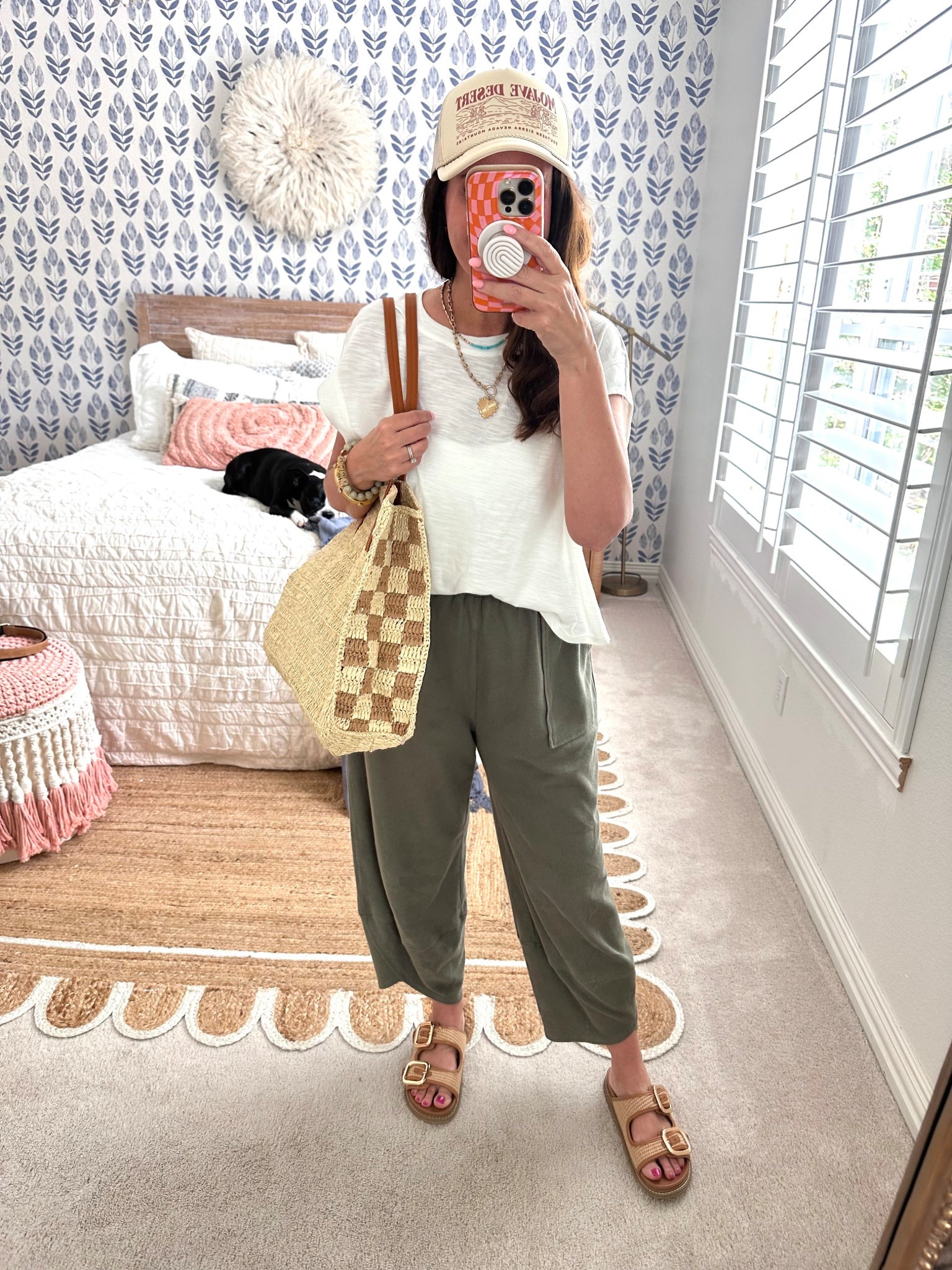 Cute and casual! 
Wearing a medium in this lightweight tee with cute back details.
These pants are so comfy and on sale! Wearing a medium.
.


#LTKOver40 #LTKSaleAlert #LTKHome