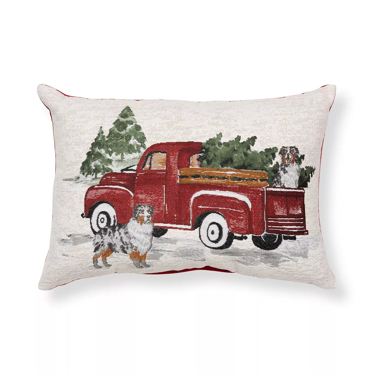 St. Nicholas Square® White Truck Tapestry Throw Pillow | Kohl's