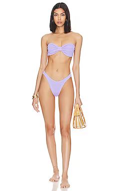 Hunza G Jean Bikini Set in Lilac from Revolve.com | Revolve Clothing (Global)