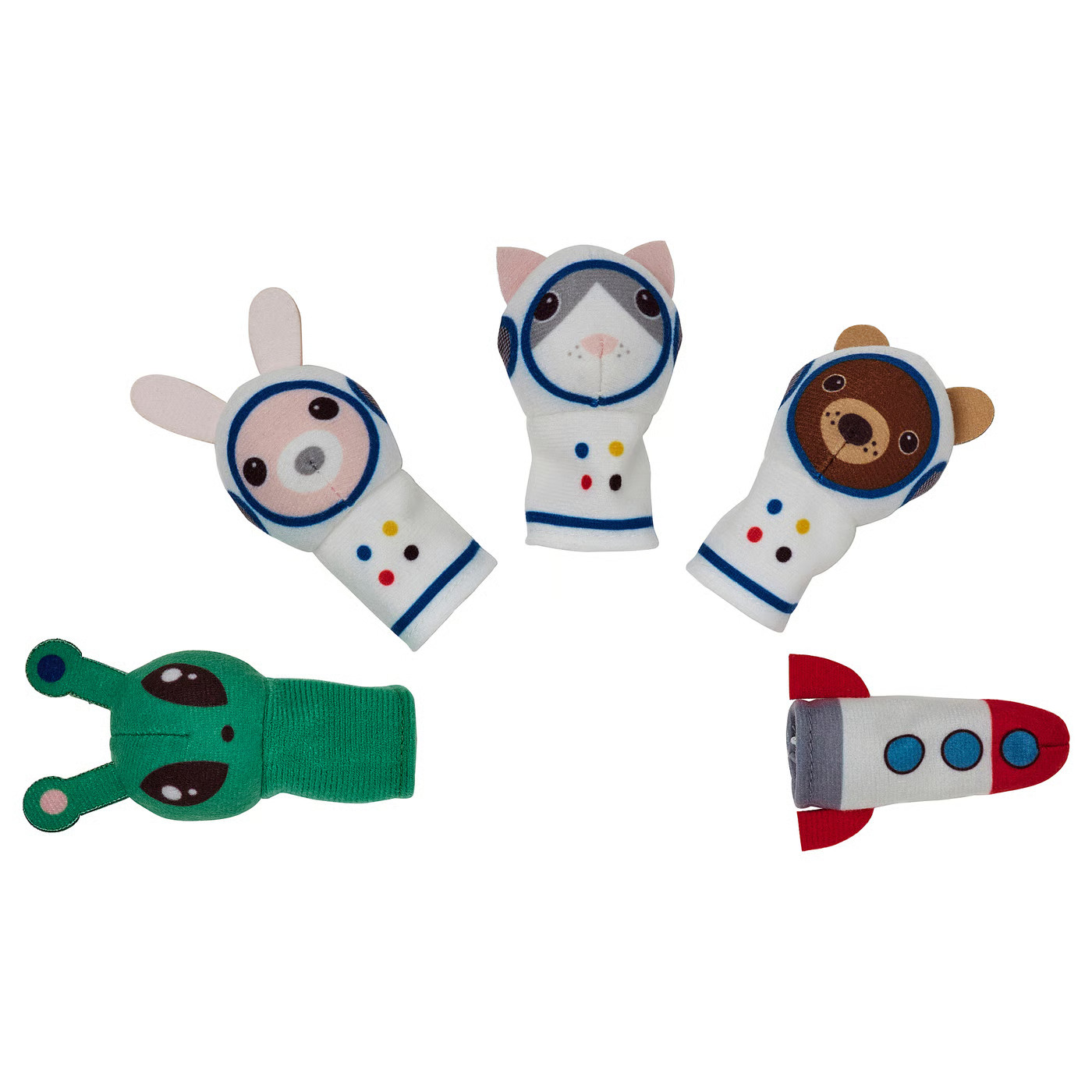 AFTONSPARV 5-piece finger puppet set, multicolor | IKEA US