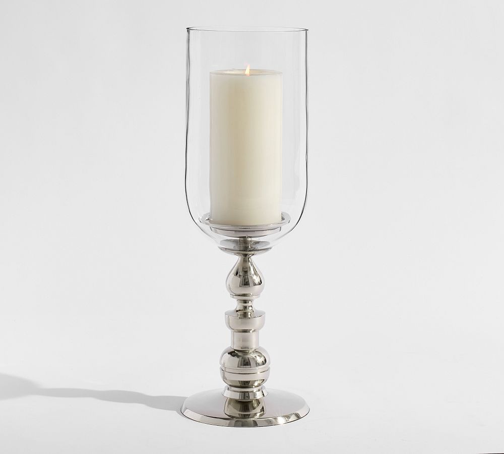 Napa Brass Hurricane Candle Holder | Pottery Barn (US)