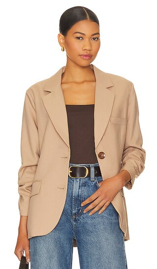 Farron Blazer in Camel | Revolve Clothing (Global)