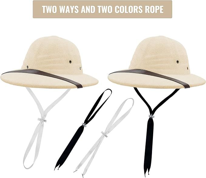100% Straw Helmet Pith Sun Hat Summer Men Vietnam War Army Hat Dad Boater Bucket Hats Safari Jung... | Amazon (US)