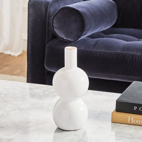 Mexican White Vase, Double | West Elm (US)