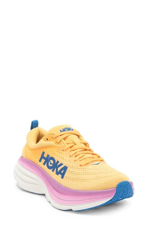 HOKA Bondi 8 Running Shoe in Impala/Cyclamen at Nordstrom, Size 10 | Nordstrom