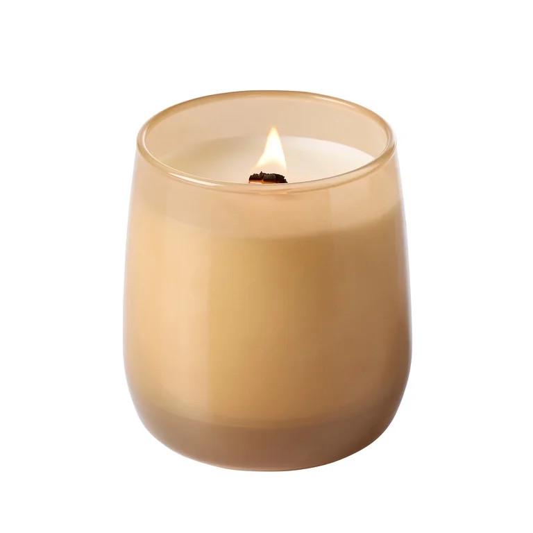 Better Homes & Gardens Brown Butter Pumpkin Scented Wooden 1-Wick Glass Jar Candle, 14.5 oz | Walmart (US)