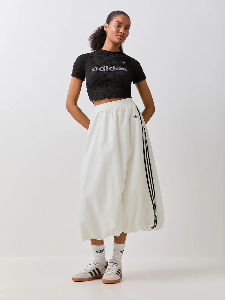adidas Originals White Balloon Long Skirt | Next EU